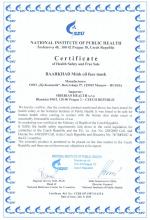 Certificate Food supplement Topinambur powder, 75 g