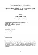 Safety Report<br>Volumizing Hair Conditioner Food supplement Topinambur powder, 75 g