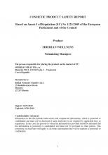 Safety Report<br>Volumizing Shampoo Food supplement Topinambur powder, 75 g