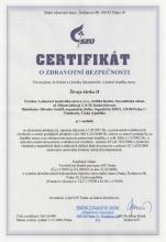 Certificate Food supplement Topinambur powder, 75 g