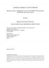 Cocmetic product safety report Food supplement Topinambur powder, 75 g