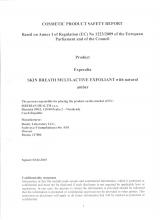 Cocmetic product safety report Food supplement Topinambur powder, 75 g