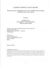 Cocmetic product safety report Food supplement Topinambur powder, 75 g