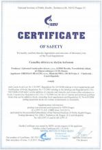 Certificate of safety Food supplement Topinambur powder, 75 g