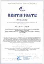 Certificate of safety Food supplement Topinambur powder, 75 g