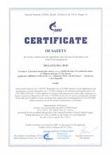 Certificate of safety Food supplement Topinambur powder, 75 g