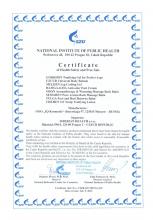 Certificate of safety Food supplement Topinambur powder, 75 g