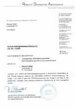 Verkehrsfähigkeitsbescheinigung Food supplement Topinambur powder, 75 g