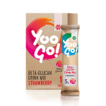 Yoo Go! Beta-glucan Drink Mix (Strawberry). Alcohol-free low-calorie drink with a sweetener, 70 g 500512